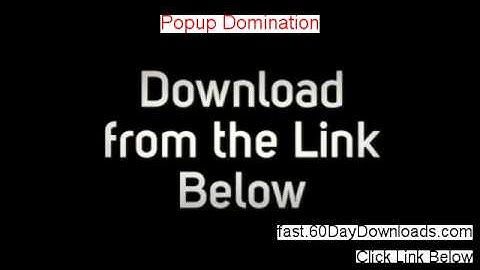Popup Domination Free - Popup Domination Free Download