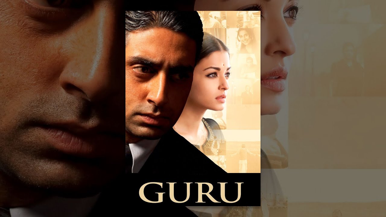 Popcorn - Guru is a 2007 Indian Hindi-language drama film directed and  co-written by Mani Ratnam. It stars Mithun Chakraborty, Abhishek Bachchan,  Aishwarya Rai, Madhavan, Vidya Balan, and Roshan Seth in the