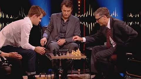 Magnus Carlsen Checkmates Bill Gates in just 12 seconds