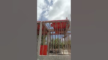 Install formwork for First Slab and Beam for first floor #Pouring #formwork #home #siteoffice