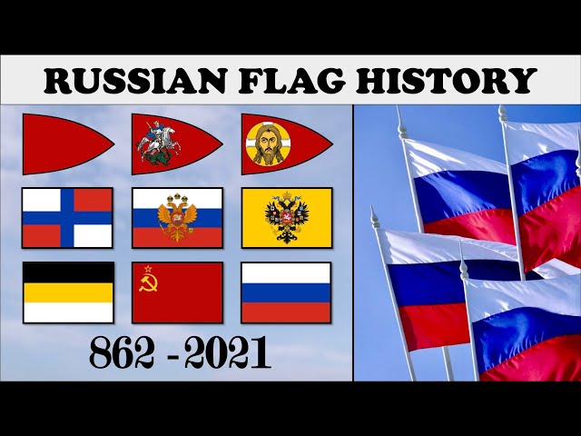 Russian Flag History. Every flag of Russia 862-2021. 