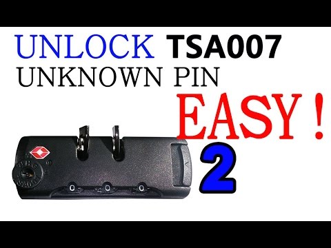 1min] How to unlock TSA 007 combination SUBSCRIBE please - YouTube