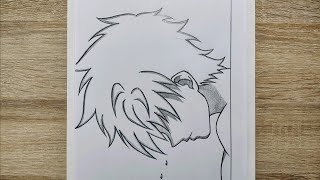 Comment Dessiner Un Garçon Triste Danime Étape Par Étape
