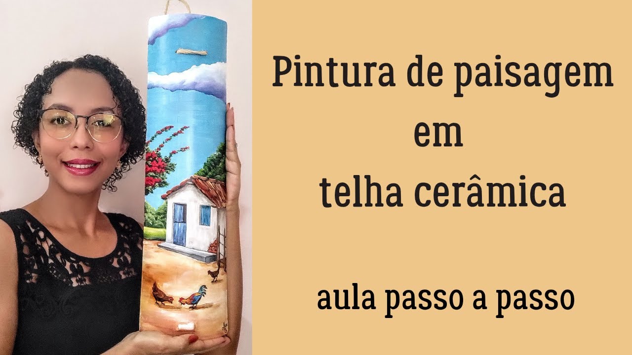 Como fazer PINTURA DE PAISAGEM DA ROÇA_ AULA COMPLETA.
