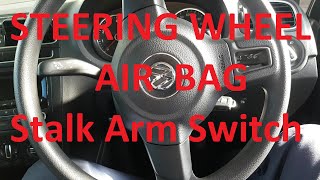 how to remove steering wheel for stalk arm switch replacement on vw