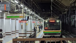 上野駅13番線　東北本線E231系発車