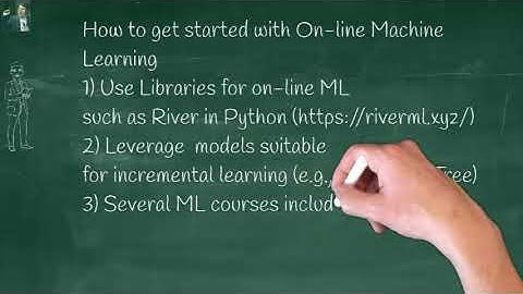 A Short Introduction to On line Machine Learning