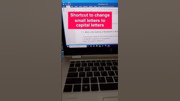 Shortcut to change small letters to capital letters in word #shorts #word #shortcut