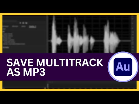 Adobe Audition: How to Save Multitrack as MP3 (Full Guide)
