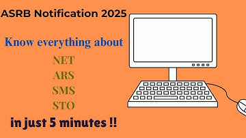 ASRB NET-ARS-SMS-STO Notification 2025 I Seats and Fees I @animalscienceaffairs
