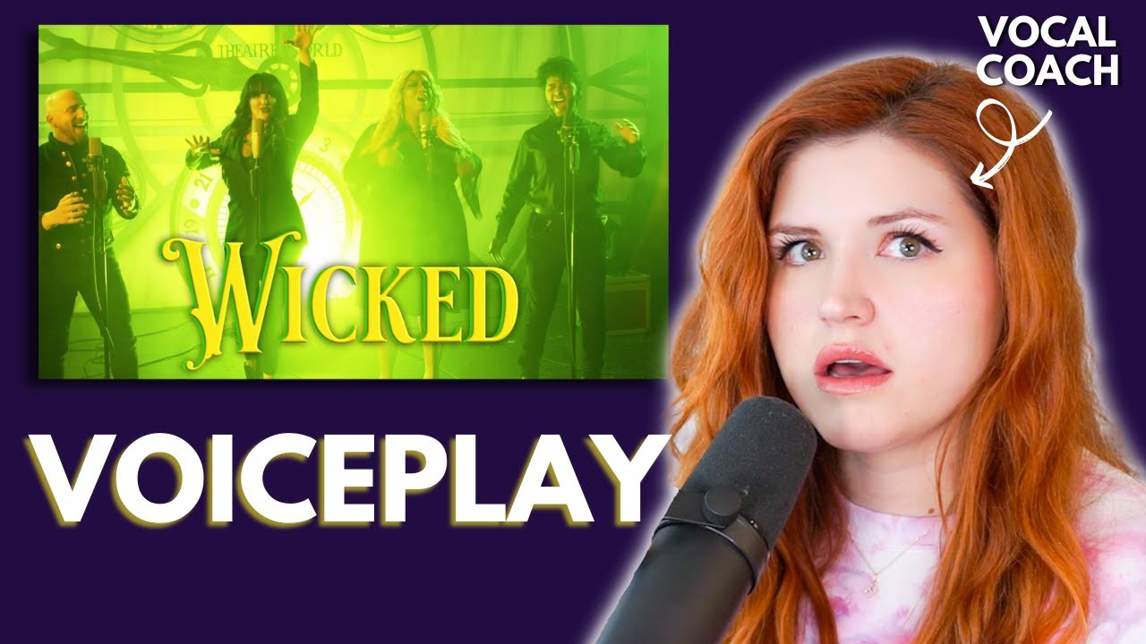 ⁣Vocal coach reacts to VOICEPLAY I Wicked Medley