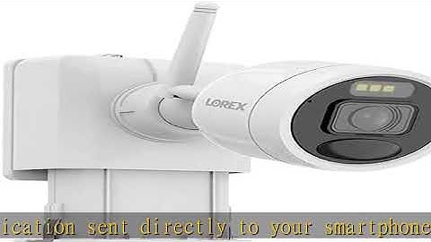 Lorex 2K 8 Channel Wire-Free Security Camera System with 4 Battery-Operated Active Deterrence and P