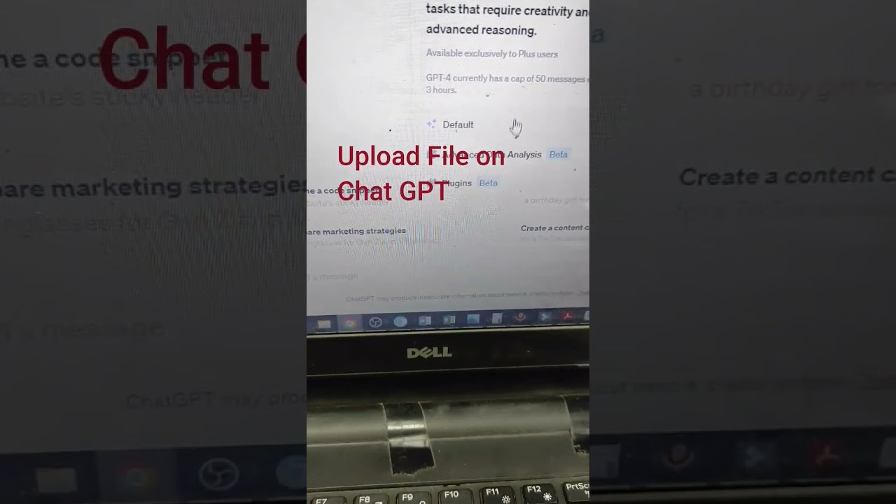 How To Upload File On ChatGPT Chatgpt Gpt4 Chatgpt4