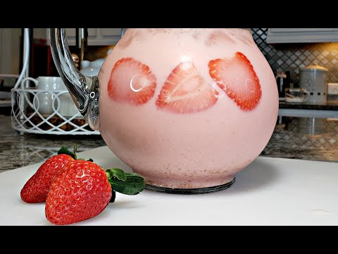 dairy-free-fresh-strawberry-milk-recipe-|-fresh-strawberry-milk-drink