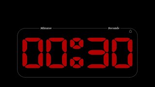 30 Second Ticking Countdown Timer With Alarm