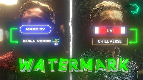 Best WATERMARKS for your EDITS in alight motion (+PRESET) 