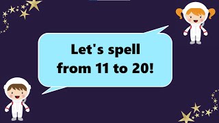 Spell Numbers 11 to 20 | The Spelling Numbers Song | Learn to Spell | Mathically Genius screenshot 4