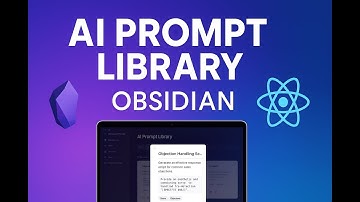 AI Prompt Library Inside Your Obsidian Vault | React + DataCore Component Tutorial