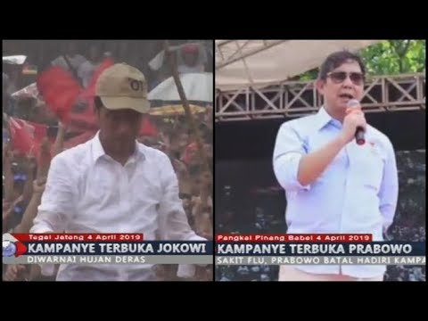 Jokowi Kampanye Hujan-hujanan di Tegal | Adik Prabowo Gantikan Kampanye di Babel - BIM 04/04