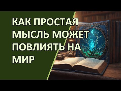 Как простая мысль может повлиять на мир