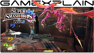 Smash Bros Wii U: Ridley in Pyrosphere Stage (1080p Direct Feed Gameplay)