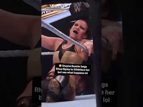 💀Shayna Baszler begs Rhea Ripley to stinkface her… #wwe #wwefunny