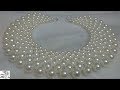 #1 How to make Pearl Beaded Necklace || Diy || jewellery making at home || 5 munite crafts