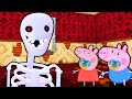 Baby Peppa Pig and Baby George Pig VS ESCAPE MR. SKELETON’S HAUNTED HOUSE IN ROBLOX
