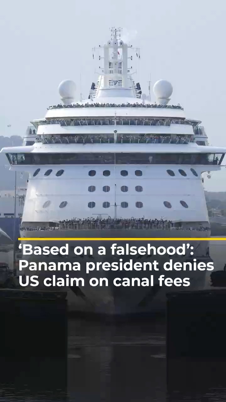 ‘Based on a falsehood’: Panama president denies US claim on canal fees | AJ #shorts