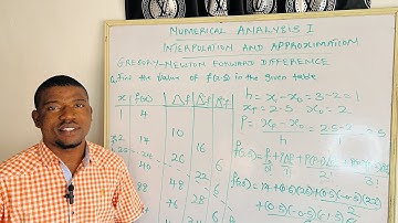 INTERPOLATION — Forward difference method.