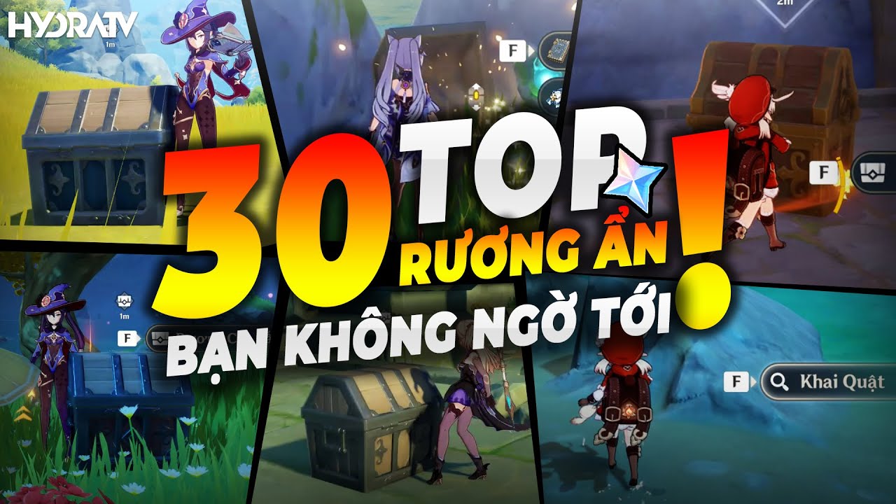 TOP 30 Rương Ẩn mà Bạn Không Ngờ Tới Genshin Impact HYDRATV - YouTube