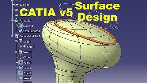 How to create a car knob using CATIA v5 Generative Surface design