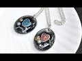 【UVレジン 100均】友達や彼氏と持てるお揃いペアチャーム作ってみました！   resin
