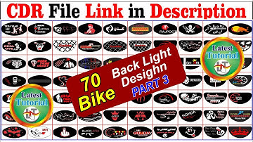 Create Bike Light Design Part 3 #cdr #free #coreldraw  Step by Step Tutorial #latest