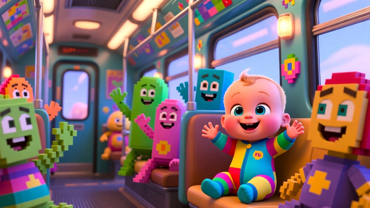 PixelPals Play Town 🏘️🎉 | Fun Adventure Song for Kids | Playful Nursery Rhyme