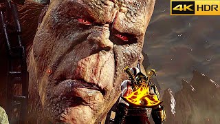 God Of War 3 Kratos Vs Cronos Boss Fight 4K 60FPS HDR