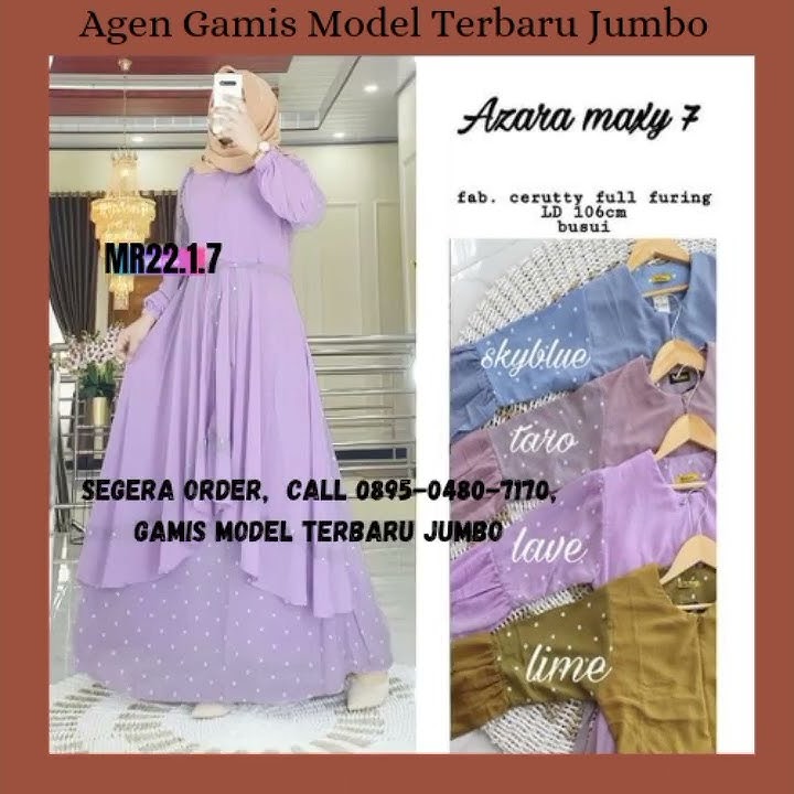 SEGERA ORDER,  Call 0895-0480-7170, Gamis Model Terbaru Jumbo