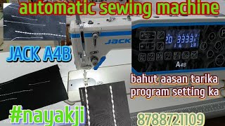 JACK A4B automatic sewing machine auto thread trimmer auto pressure foot 🦶lifter and auto feeding