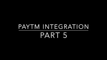 Integrate Paytm in React Native App - Part 5