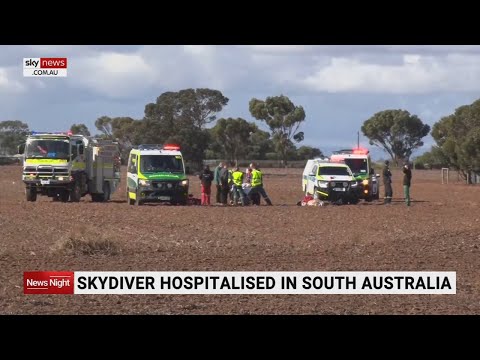 First-time skydiver will