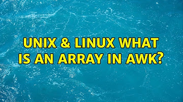 Unix & Linux: What is an array in awk?