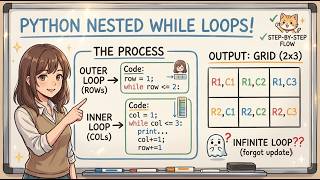 Details Python Nested While Loops Explained: Syntax, Step-by-Step Example & Common Pitfalls#codevideofficial Update