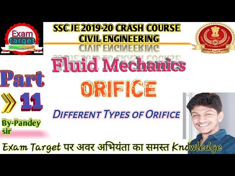 Fluid Mechanics।Orifice ।Best fluid Mechanics for SSC/upsssc je by Pandey sir #exam_target