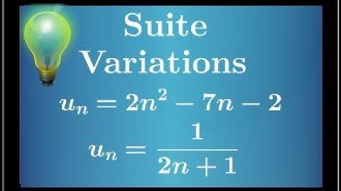 sens de variations d