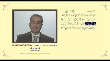 Kuran Öğreniyorum 73 -  Karia Suresi (Fatih Çollak)