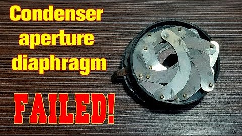 #1 Microscope Repair: How to assemble the condenser aperture diaphragm? #microscopefix