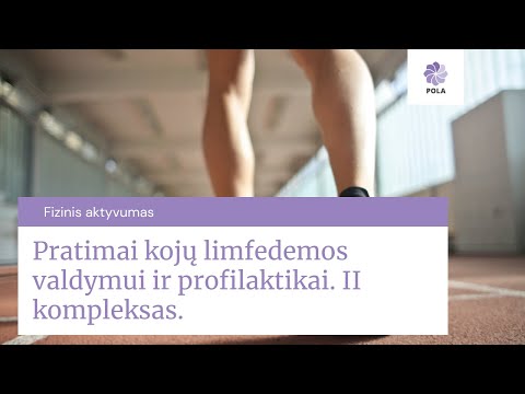 Pratimai kojų limfedemos valdymui ir profilaktikai