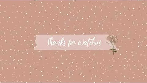 Outro Thank You for Watching Template Free