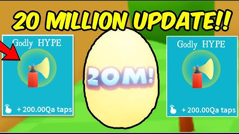 *NEW UPDATE* IN TAPPING SIMULATOR (20 MILLION EVENT & NEW TWITTER CODES) Roblox Tapping Simulator