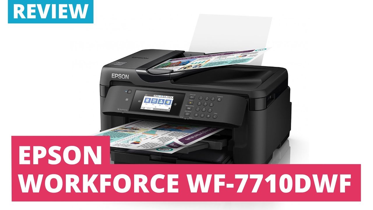 Printerland 검토 : Epson Workforce WF-7710DWF A3 + 컬러 다기능 잉크젯 프린터